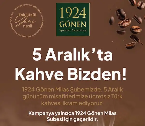 1924 Gönen Milas Şubelerinde Türk Kahvesi Günü İkramı