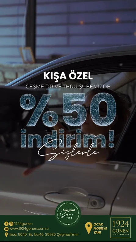 Drive Thru'da Geçerli Yüzde 50 İndirim!