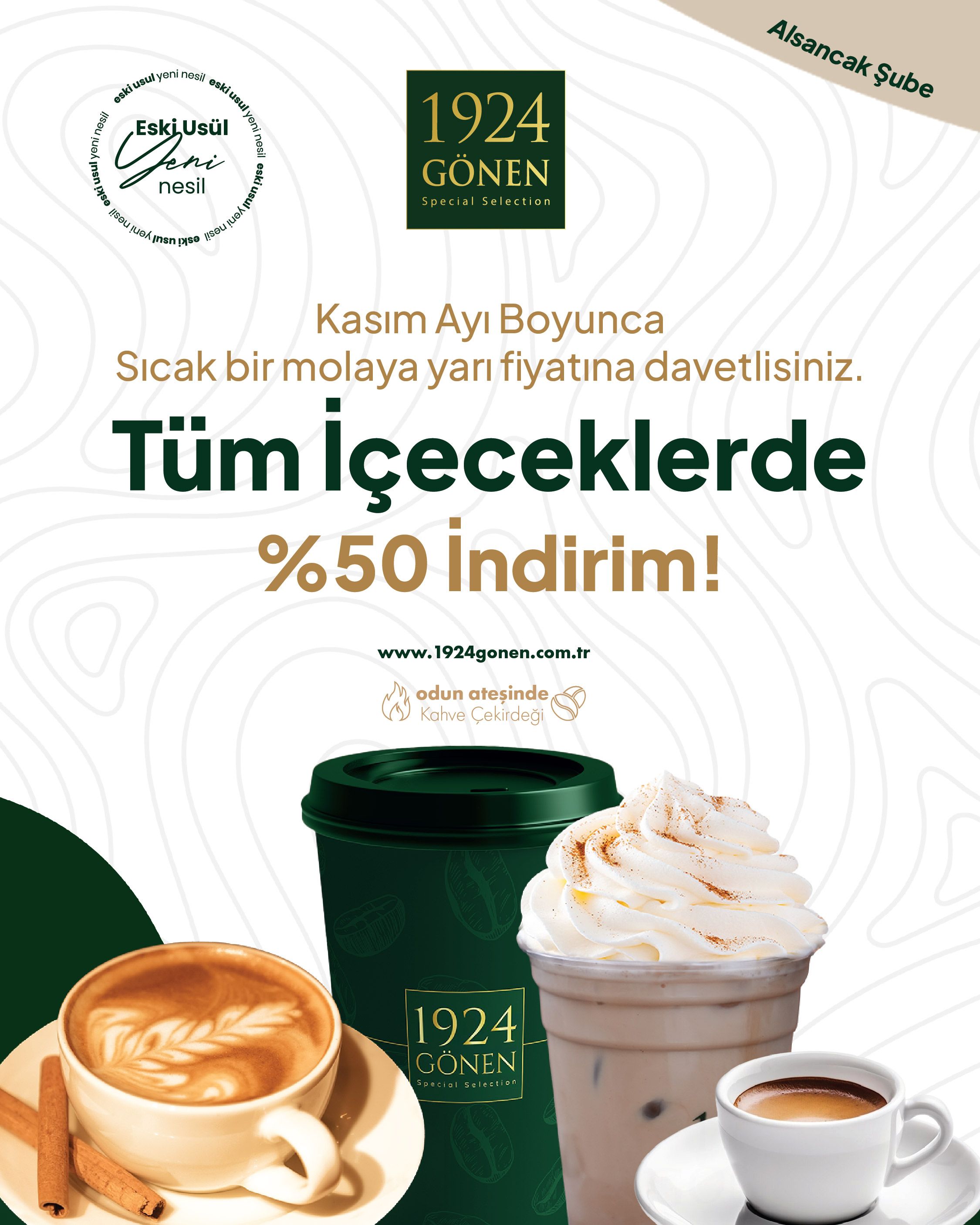 Kasım Ayında Alsancak Şubemizde Yüzde 50 İndirim!